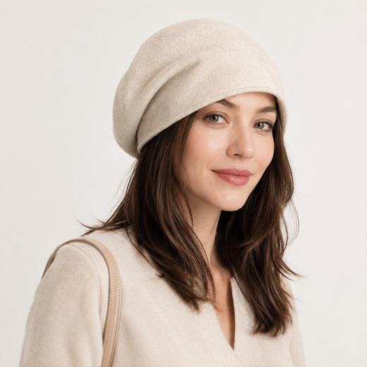 Wool French Beret - Beige 3