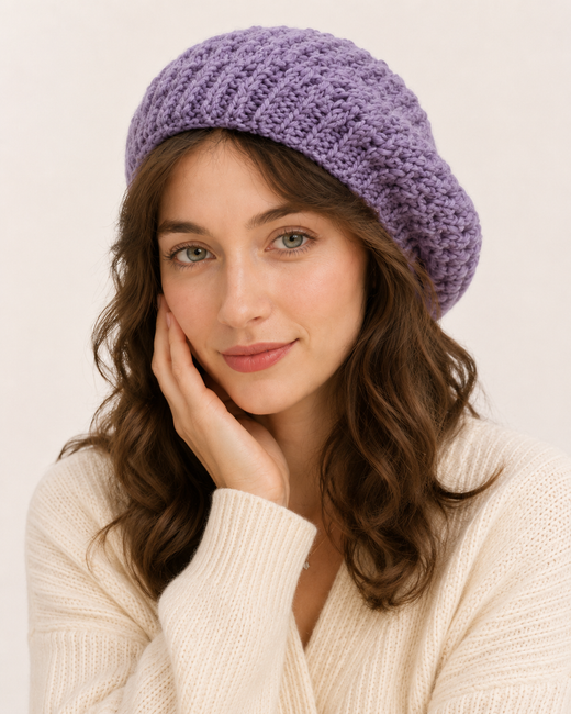 Cotton French Beret - Vintage