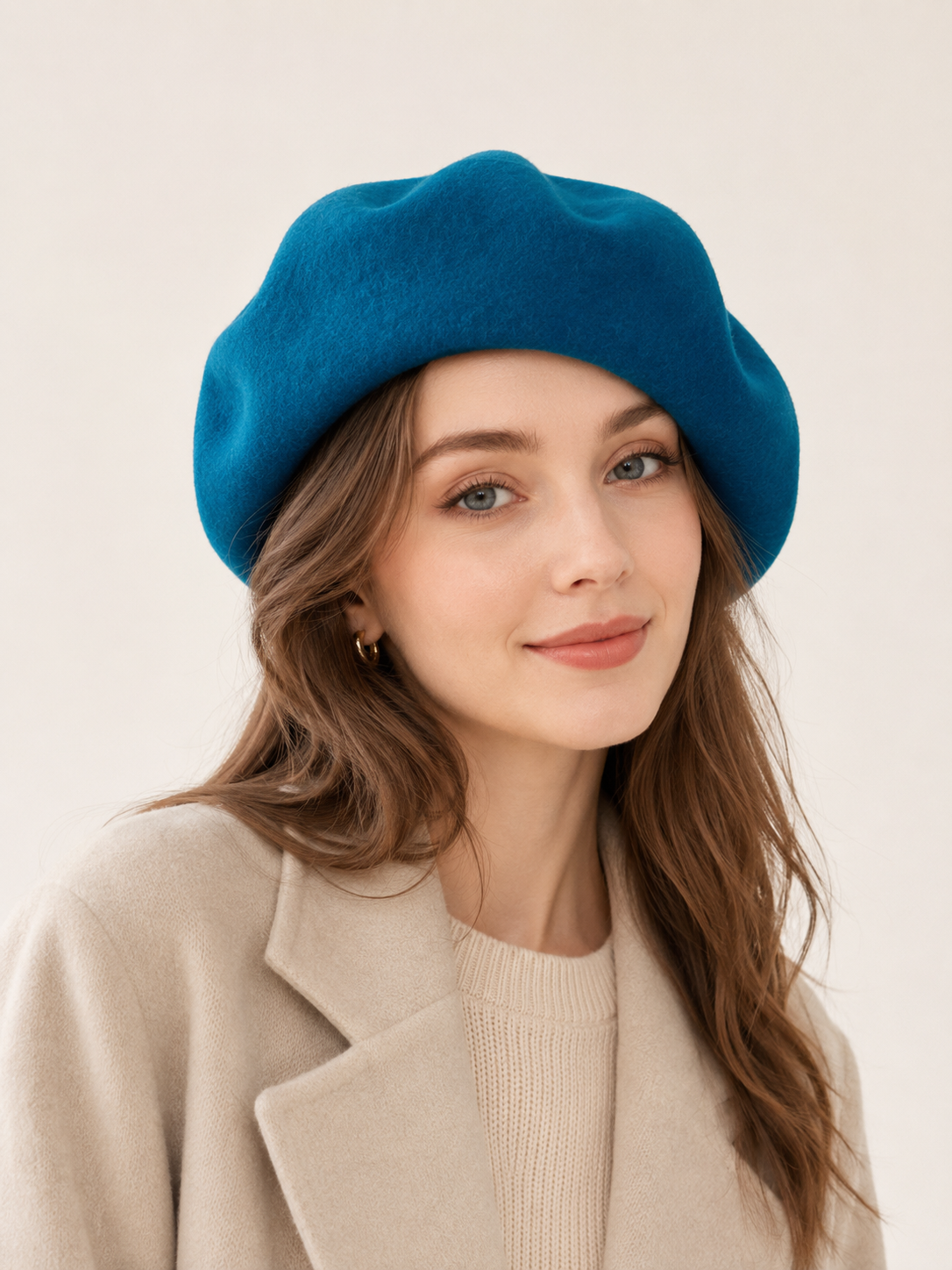 Oversized 100% Wool Beret