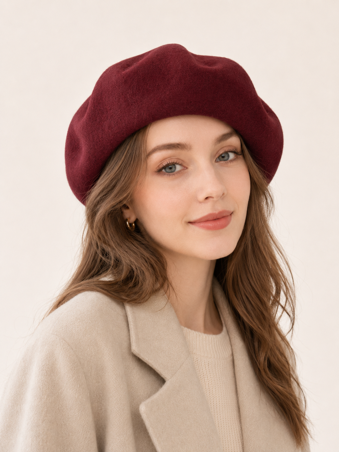 Oversized 100% Wool Beret