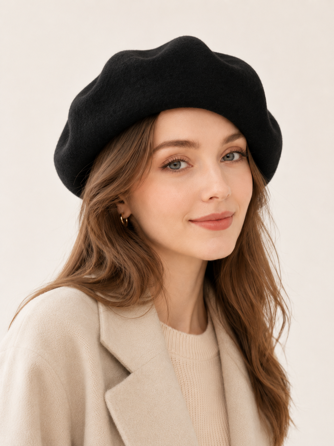 Oversized 100% Wool Beret
