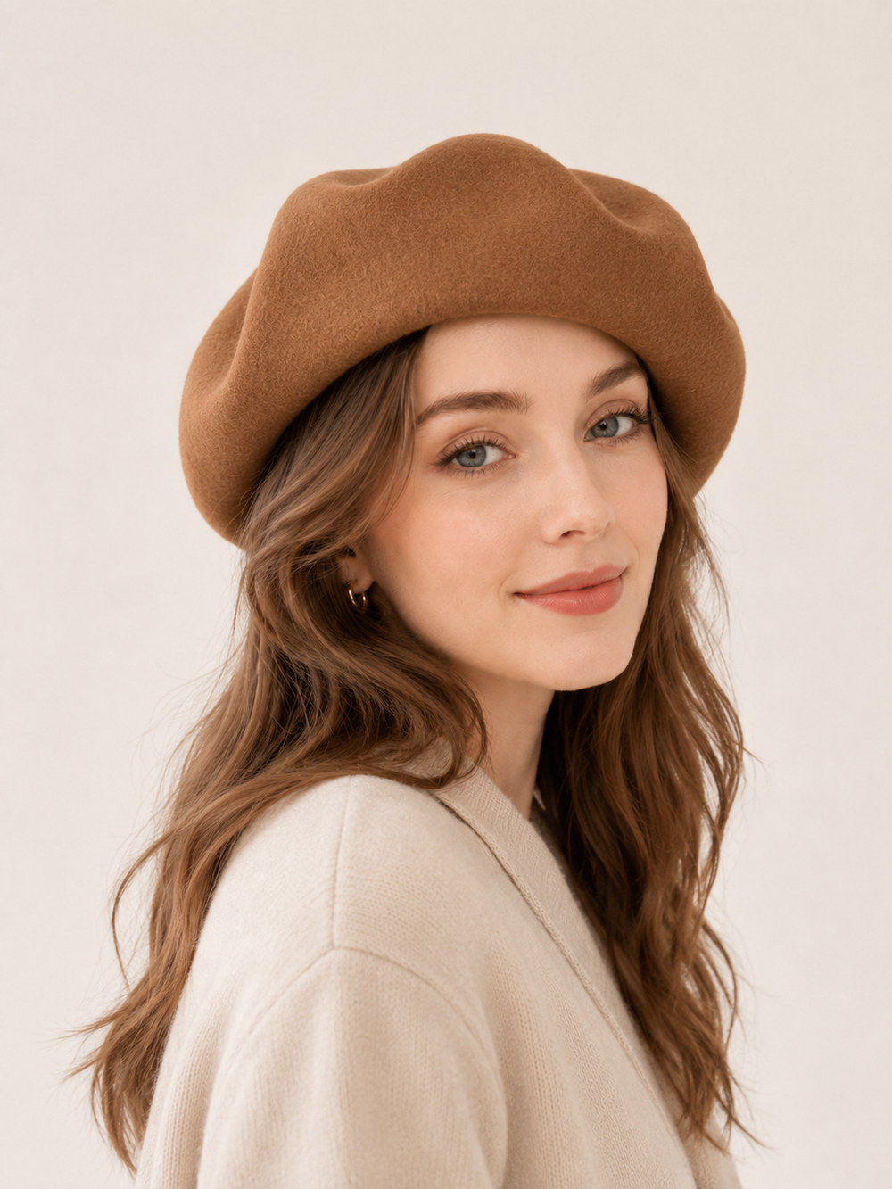 Oversized 100% Wool Beret