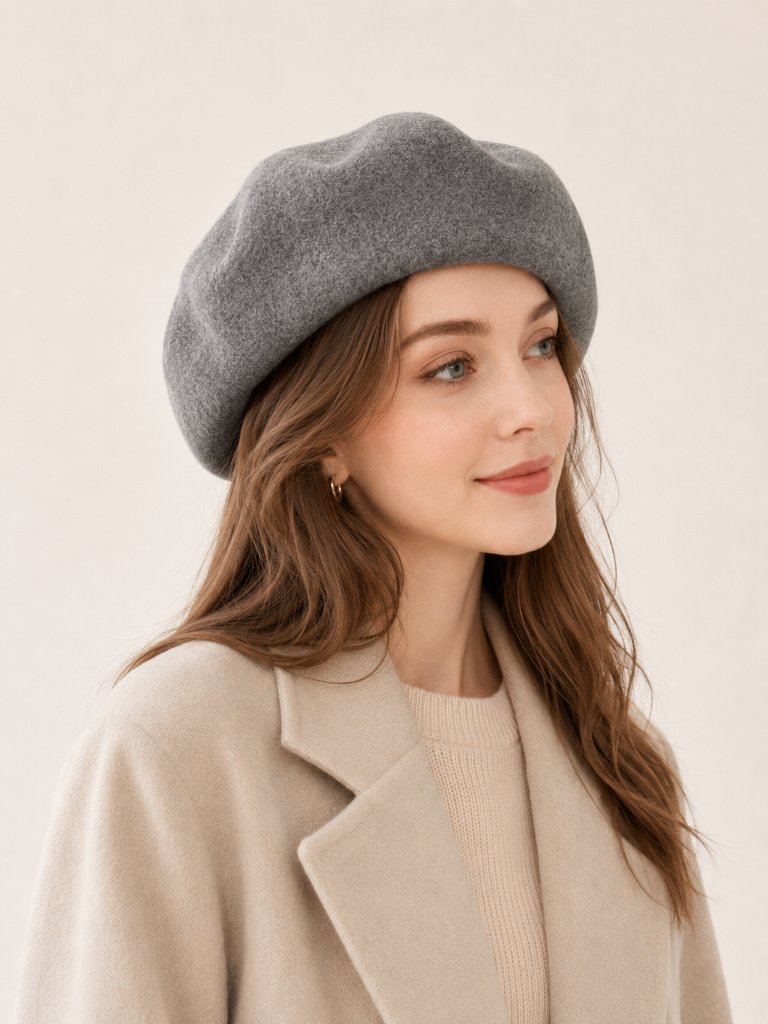 Oversized 100% Wool Beret