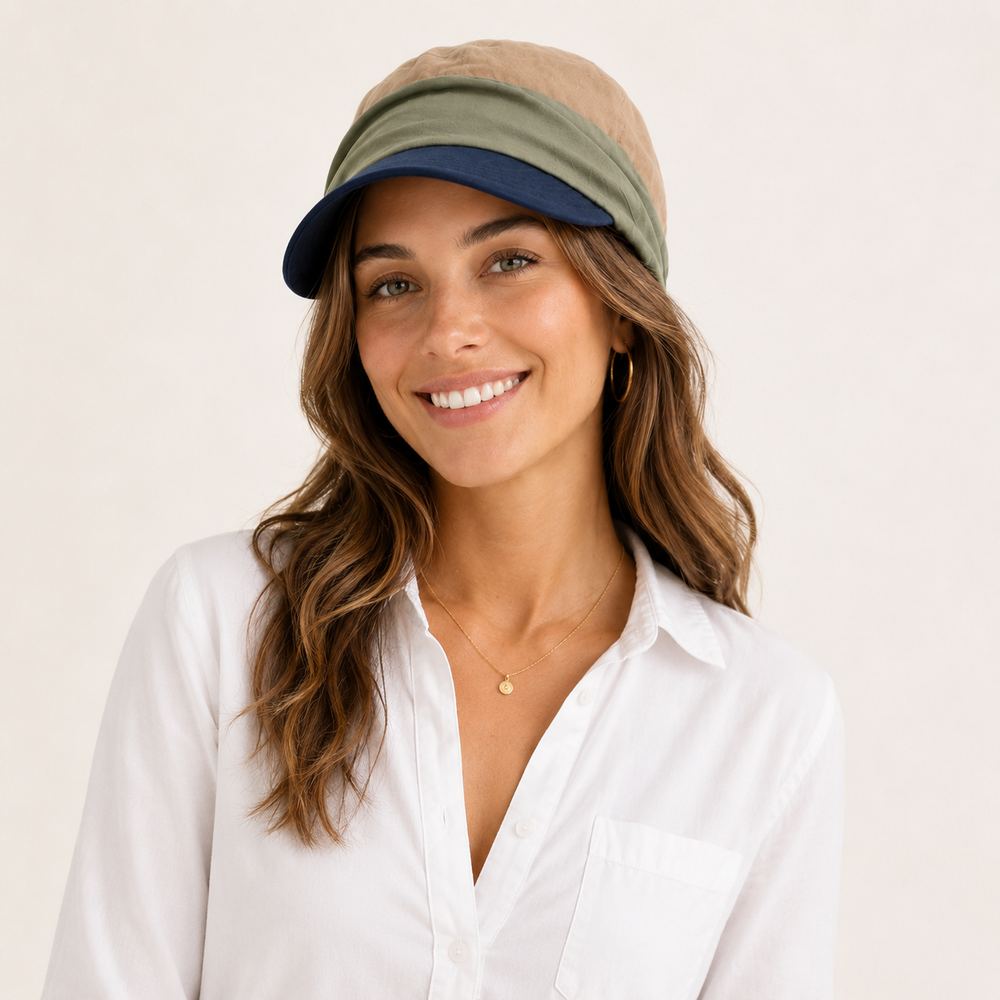 Color Block Baseball Sun Hat