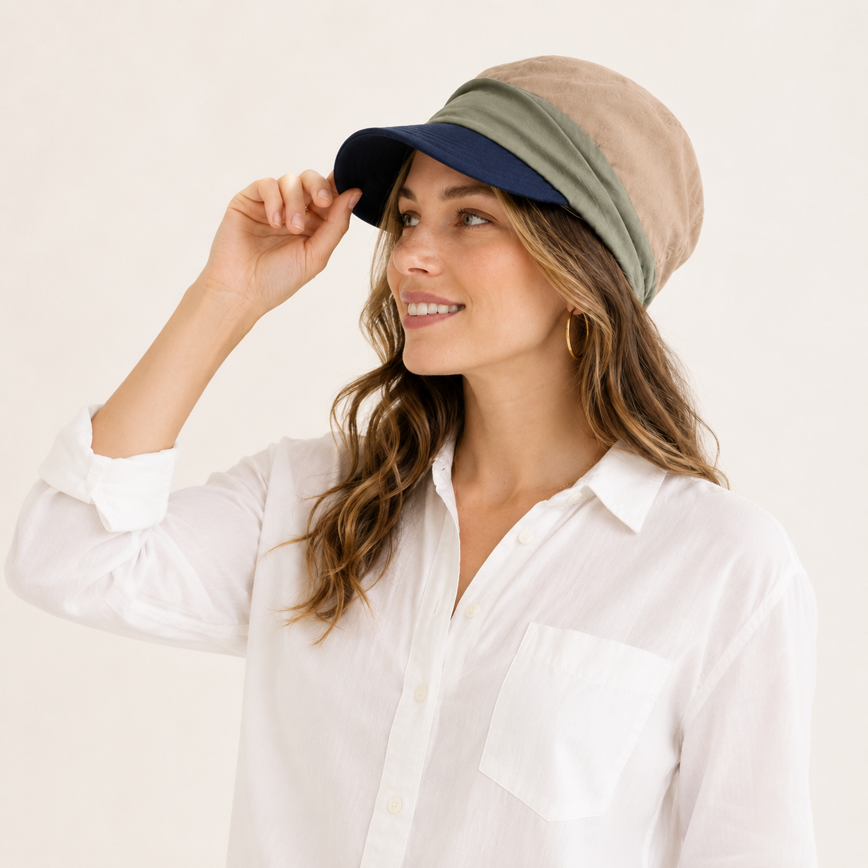 Color Block Baseball Sun Hat