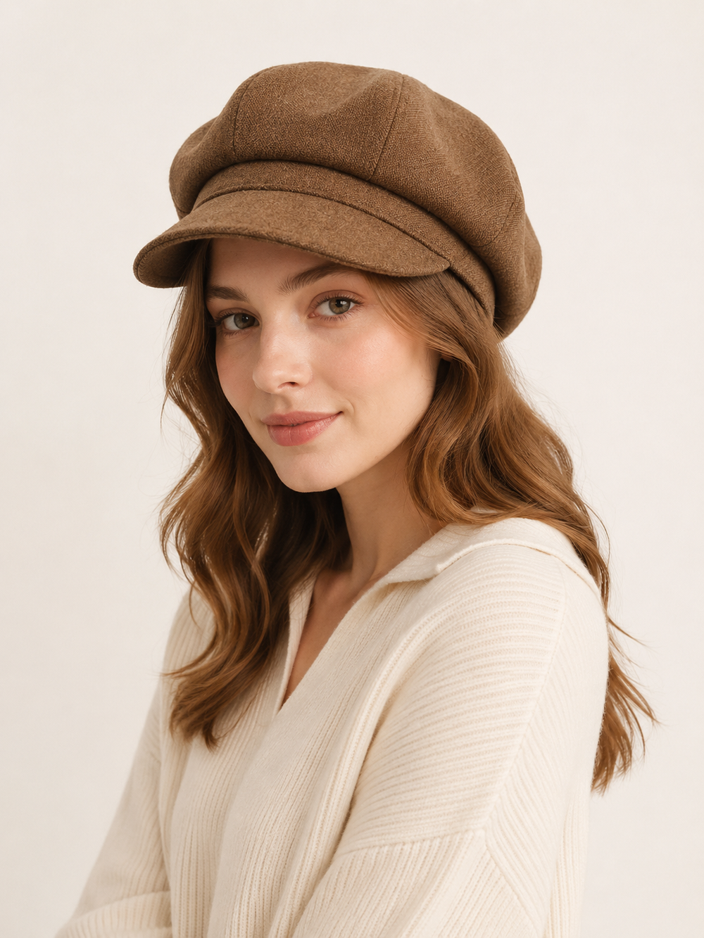 Handmade Wool Newsboy Cap