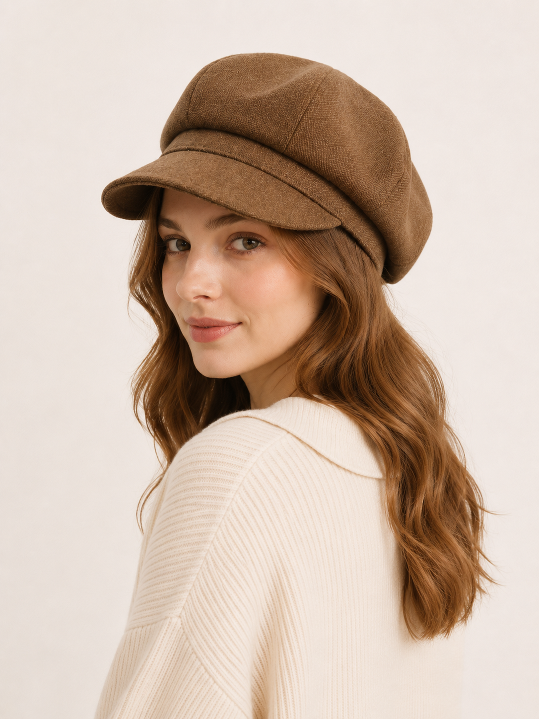 Handmade Wool Newsboy Cap