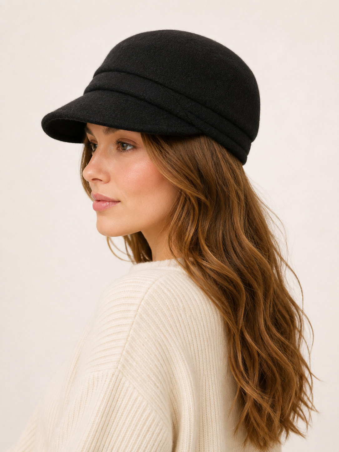 Handmade Wool Newsboy Cap