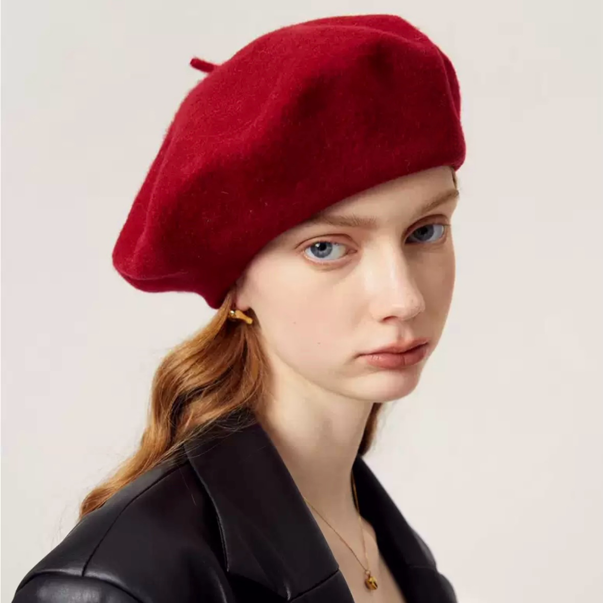 Oversize Wool Beret for Women(Fits for large head) MsPineappleCrafts