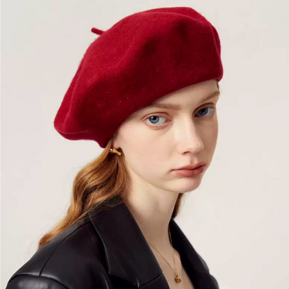 Oversize Wool Beret for Women(Fits for large head) MsPineappleCrafts