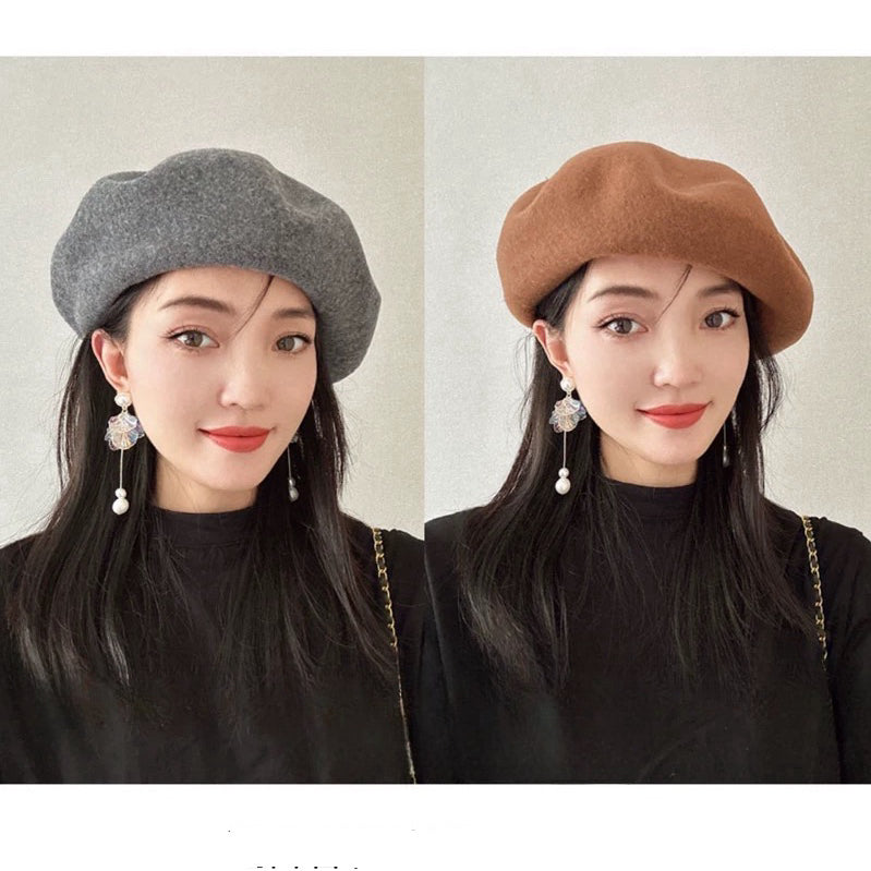 Oversized 100% Wool Beret Mspineapplecrafts