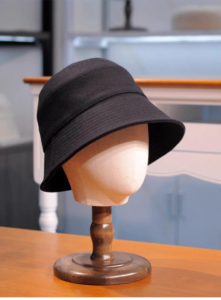 Elegant Woolen Bucket Hat for Winter/ Fall