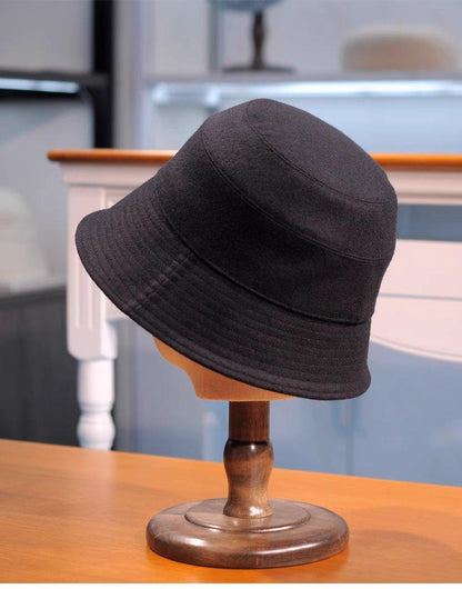 Elegant Woolen Bucket Hat for Winter/ Fall