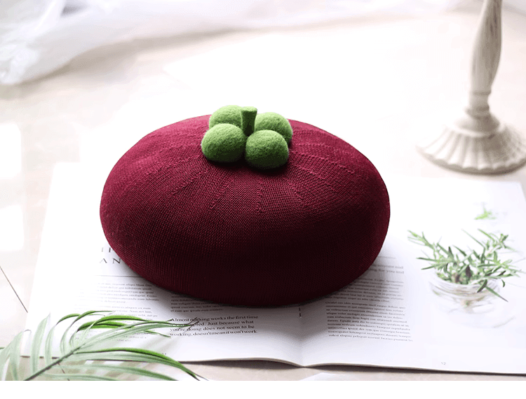 Summer Fruit Berets for Kids and Parents - Mspineapplecrafts