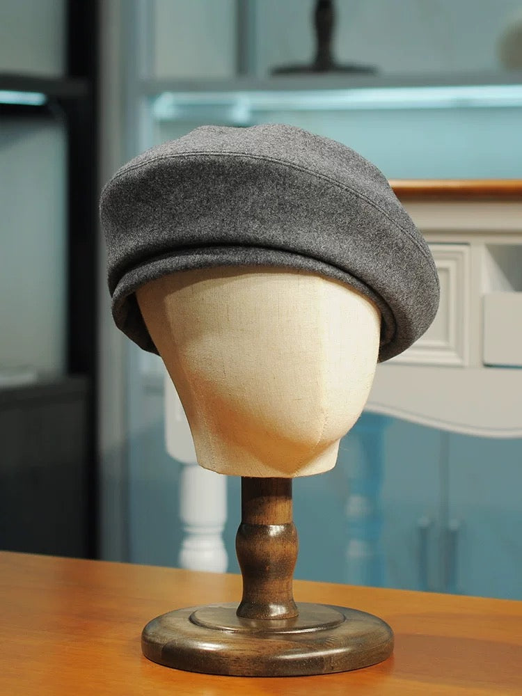 Wool French Beret - Classic Artist Hat for Unisex - Color Variant