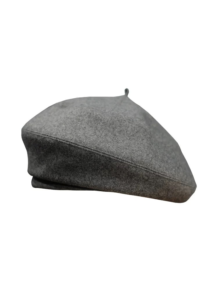 Wool French Beret - Classic Artist Hat for Unisex - Style 7