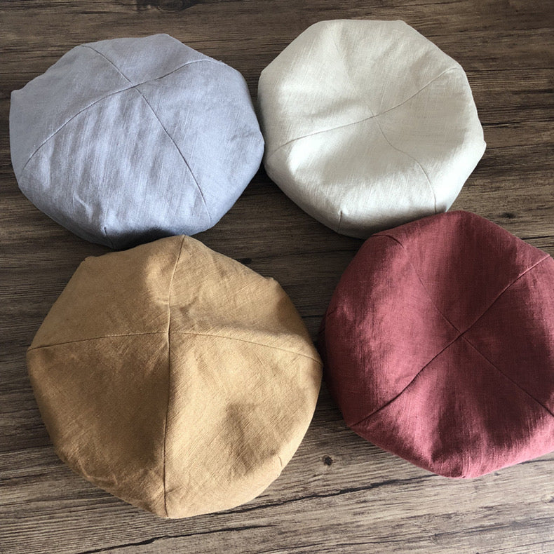 Summer Linen Beret MsPineappleCrafts