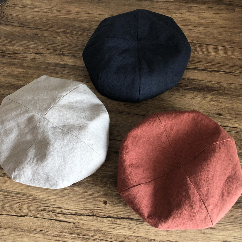 Summer Linen Beret MsPineappleCrafts