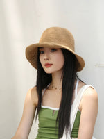 Foldable Raffia Straw Hat for Women Mspineapplecrafts
