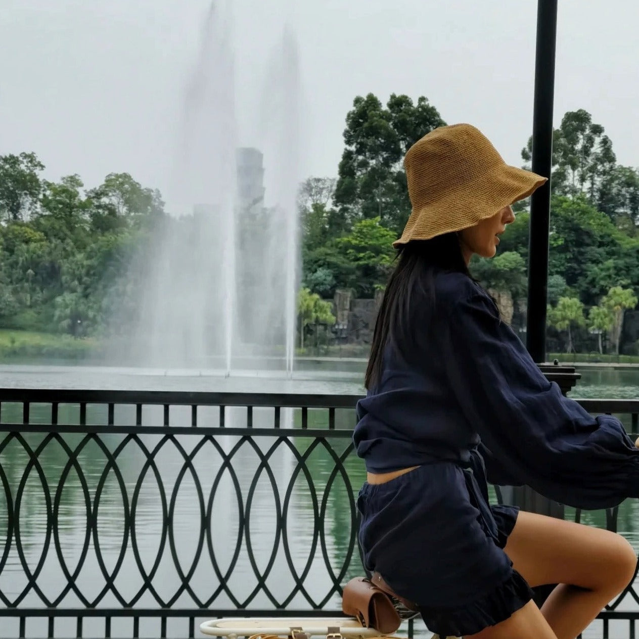 Foldable Raffia Straw Hat for Women Mspineapplecrafts