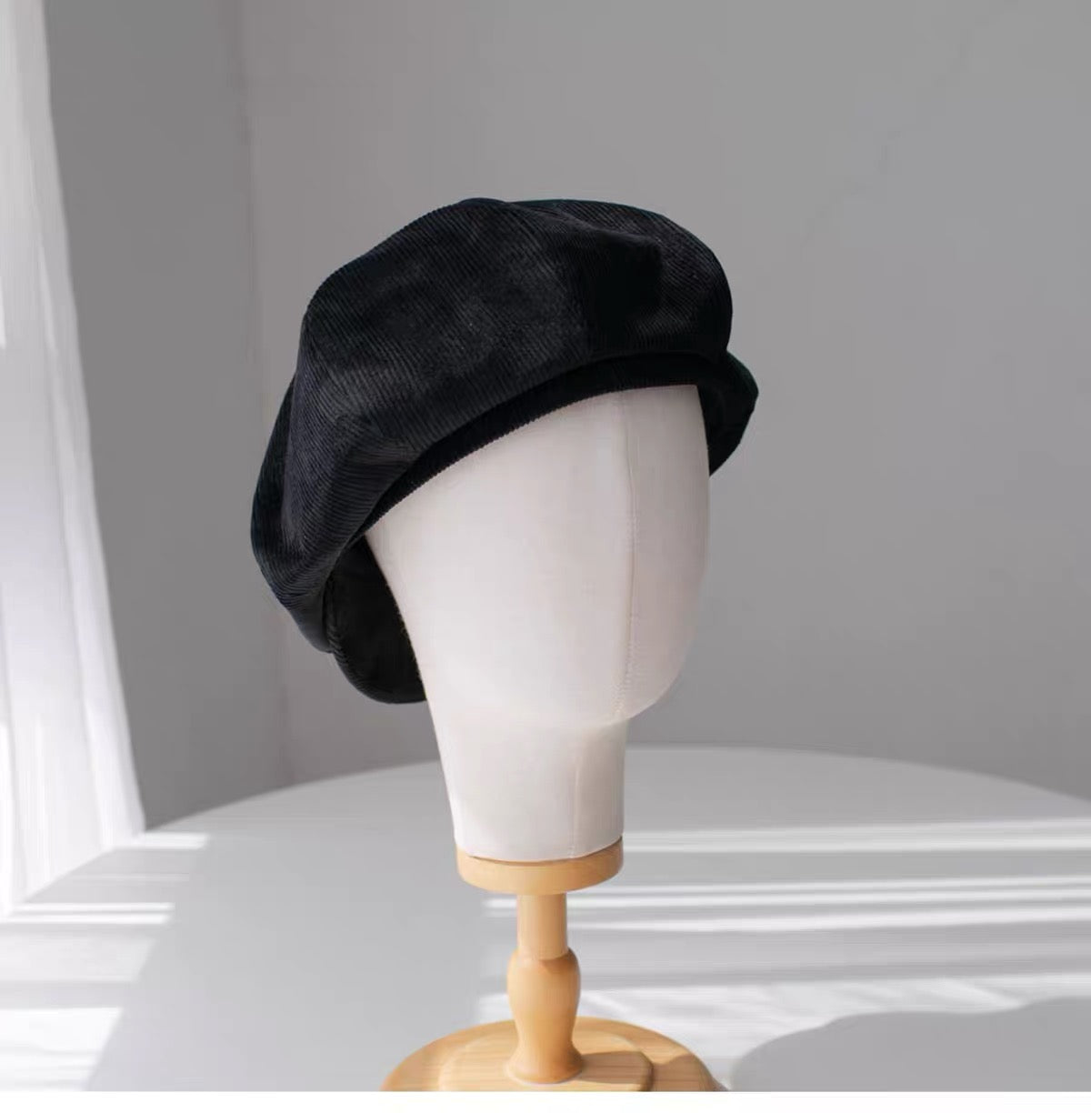 Velvet Corduroy Classic Newsboy Cap Unisex - Custom Size