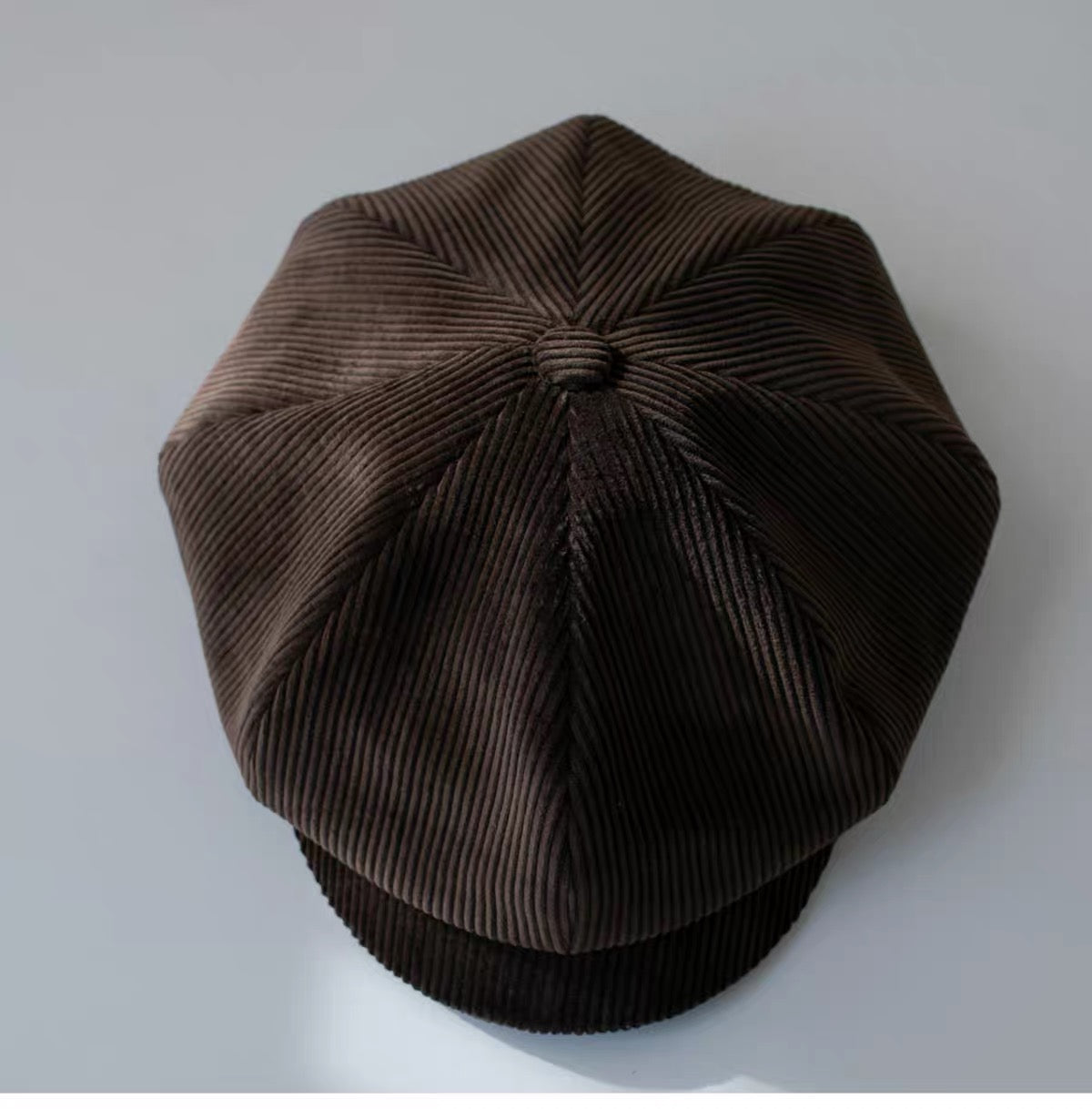 Velvet Corduroy Classic Newsboy Cap Unisex - Custom Size