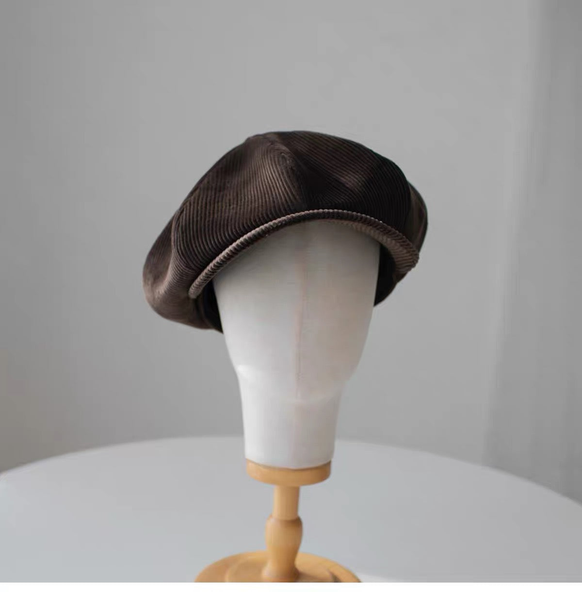 Velvet Corduroy Classic Newsboy Cap Unisex - Custom Size