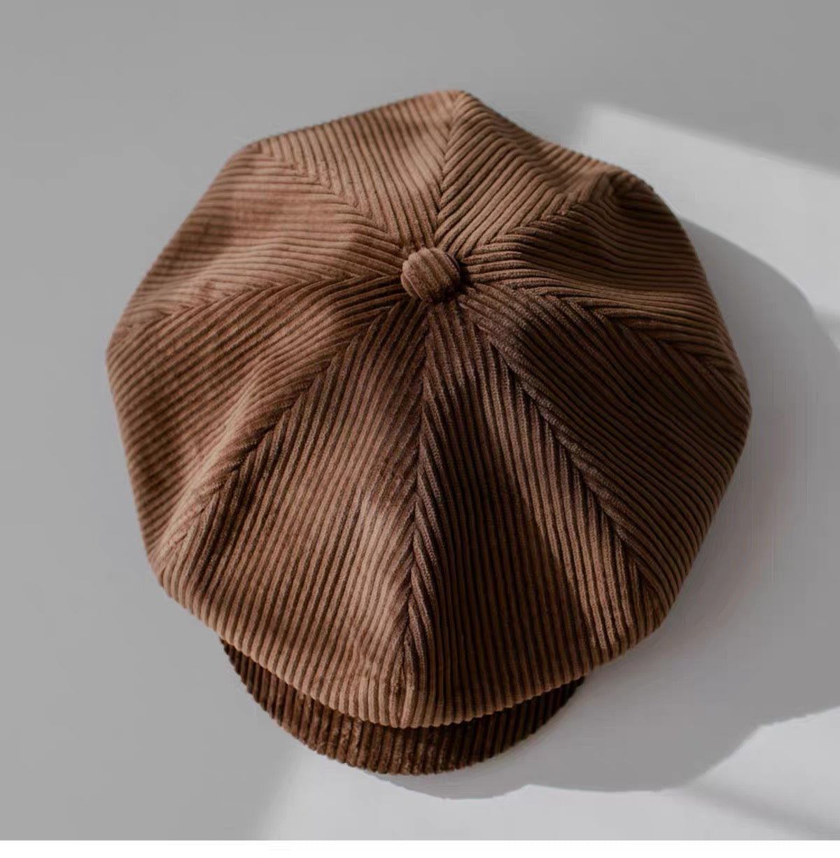Velvet Corduroy Classic Newsboy Cap Unisex - Custom Size