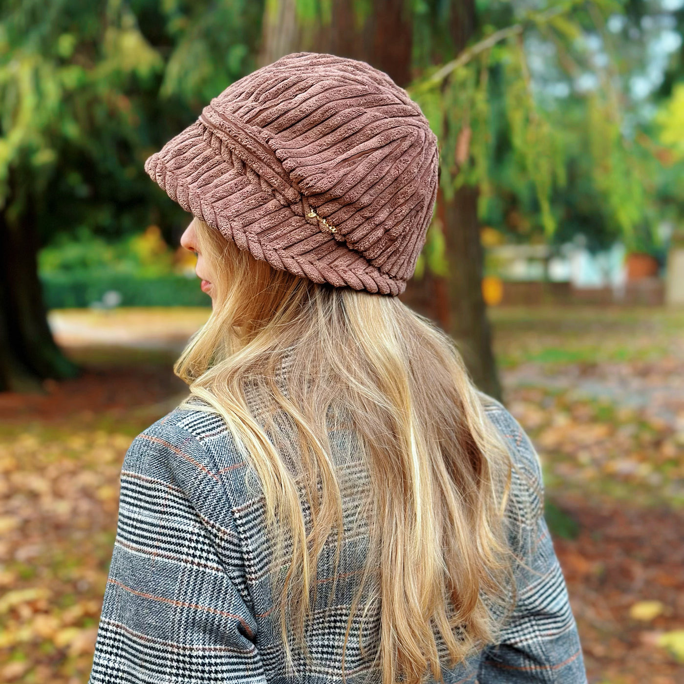 Winter Corduroy Bucket Hat for Women - Mspineapplecrafts