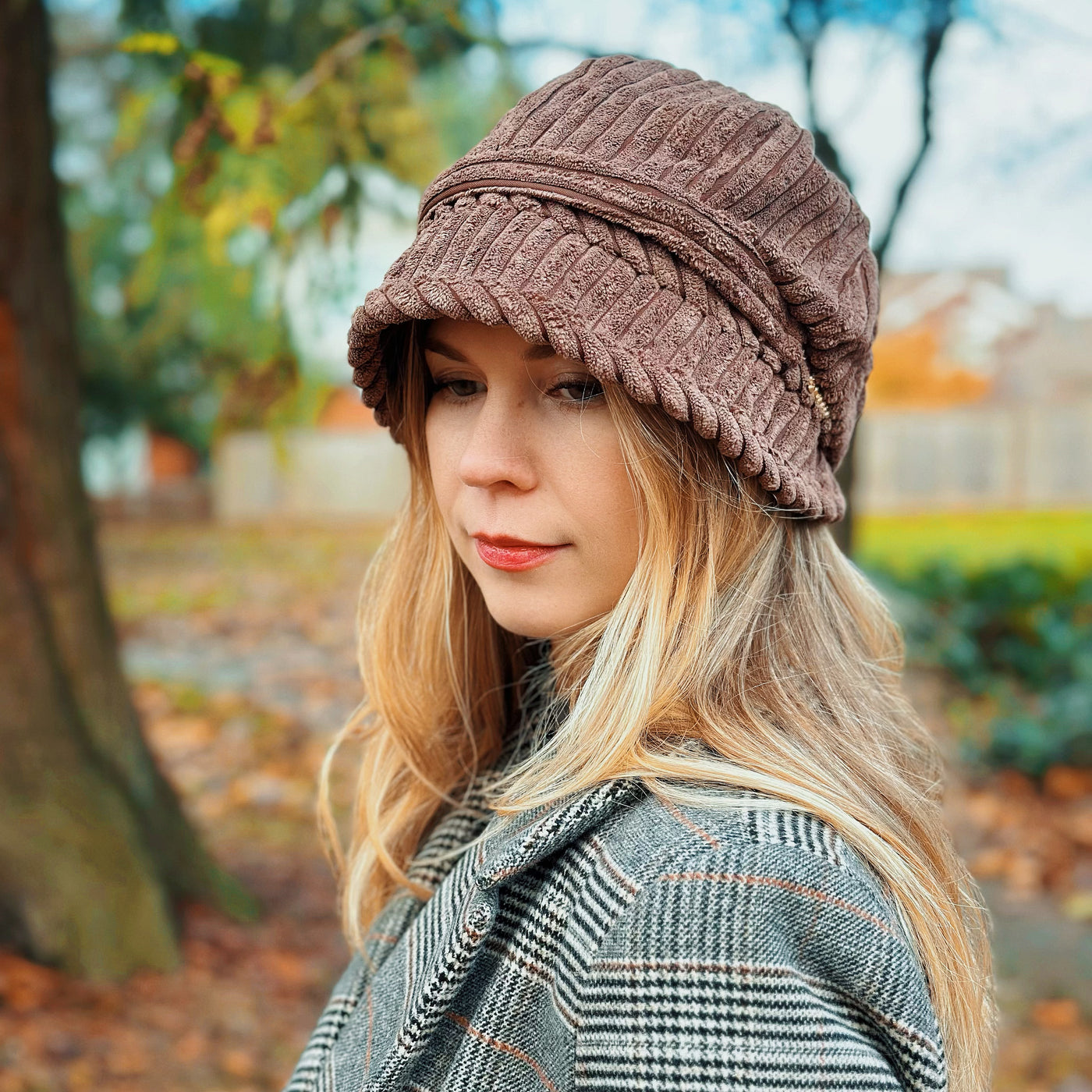 Winter Corduroy Bucket Hat for Women - Mspineapplecrafts