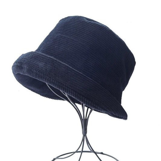 M-XL Corduroy Bucket Hat for Women