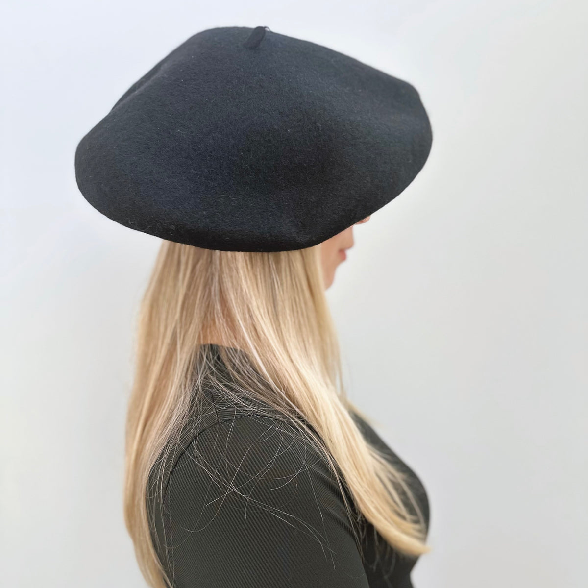 Oversize Slouchy Wool Beret for Women MsPineappleCrafts