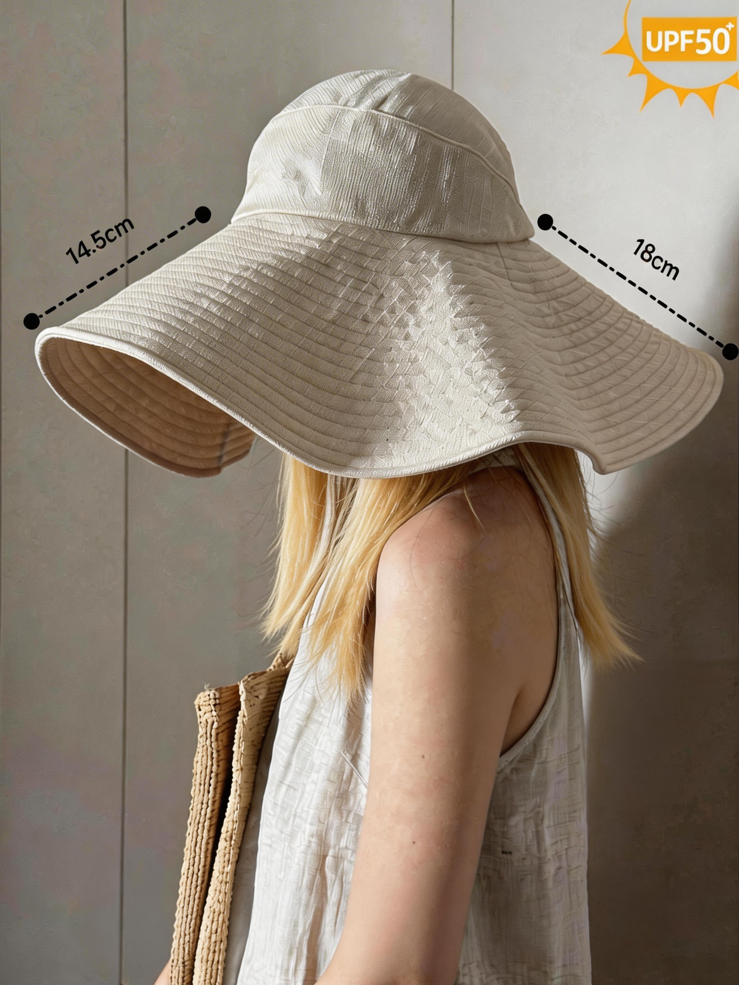 Wide Brim Foldable Sun Hat UPF 50+