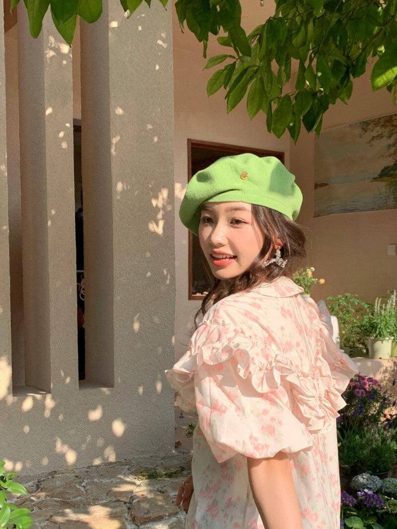 Oversize Knitted Beret for Women(Fits for large head) - Mspineapplecrafts