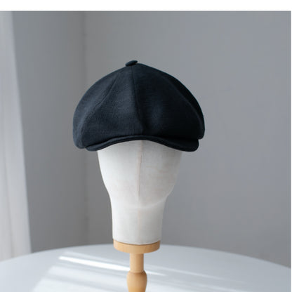 Short Brim Linen Newsboy Cap MsPineappleCrafts