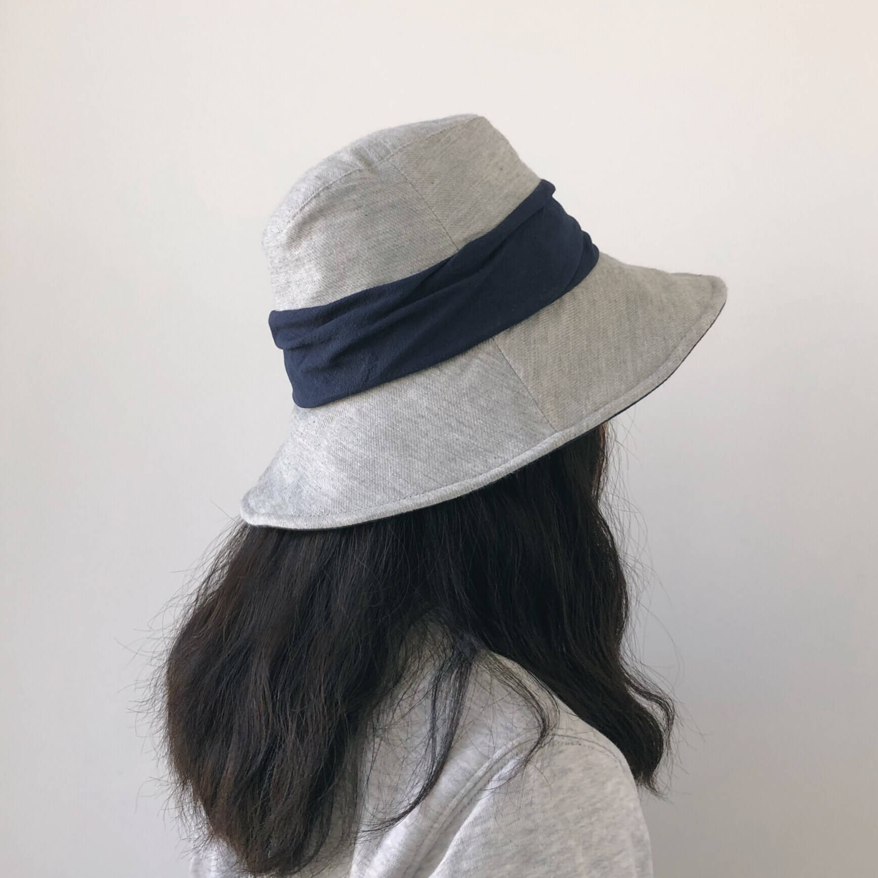 Bucket Hat with Bow - Cotton Linen Blend MsPineappleCrafts