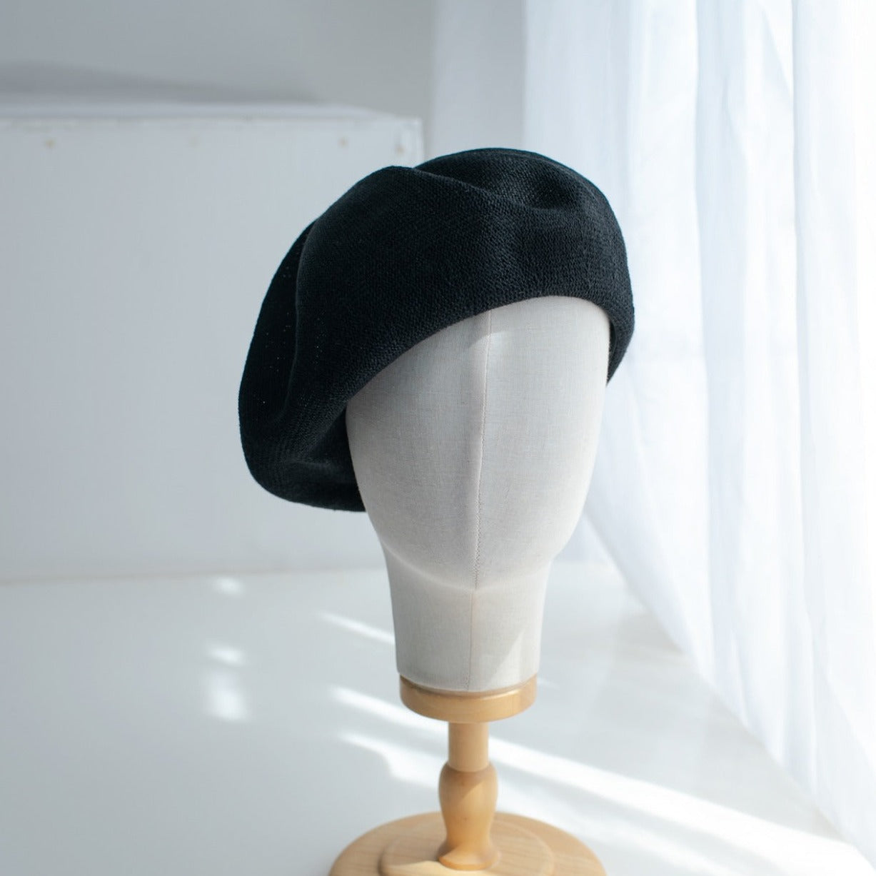 Solid Colour Linen Beret MsPineappleCrafts