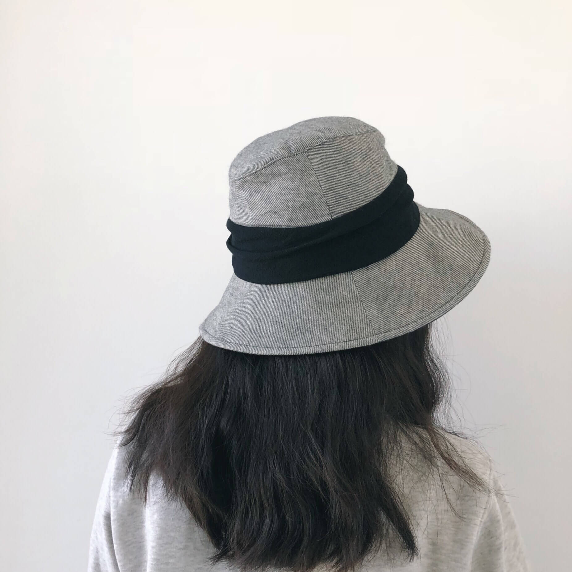 Bucket Hat with Bow - Cotton Linen Blend MsPineappleCrafts