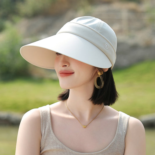 Summer Sun Hat for Women with Large Brim and Removable Top