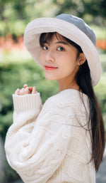 Summer Linen Bucket Hat for Women MsPineappleCrafts