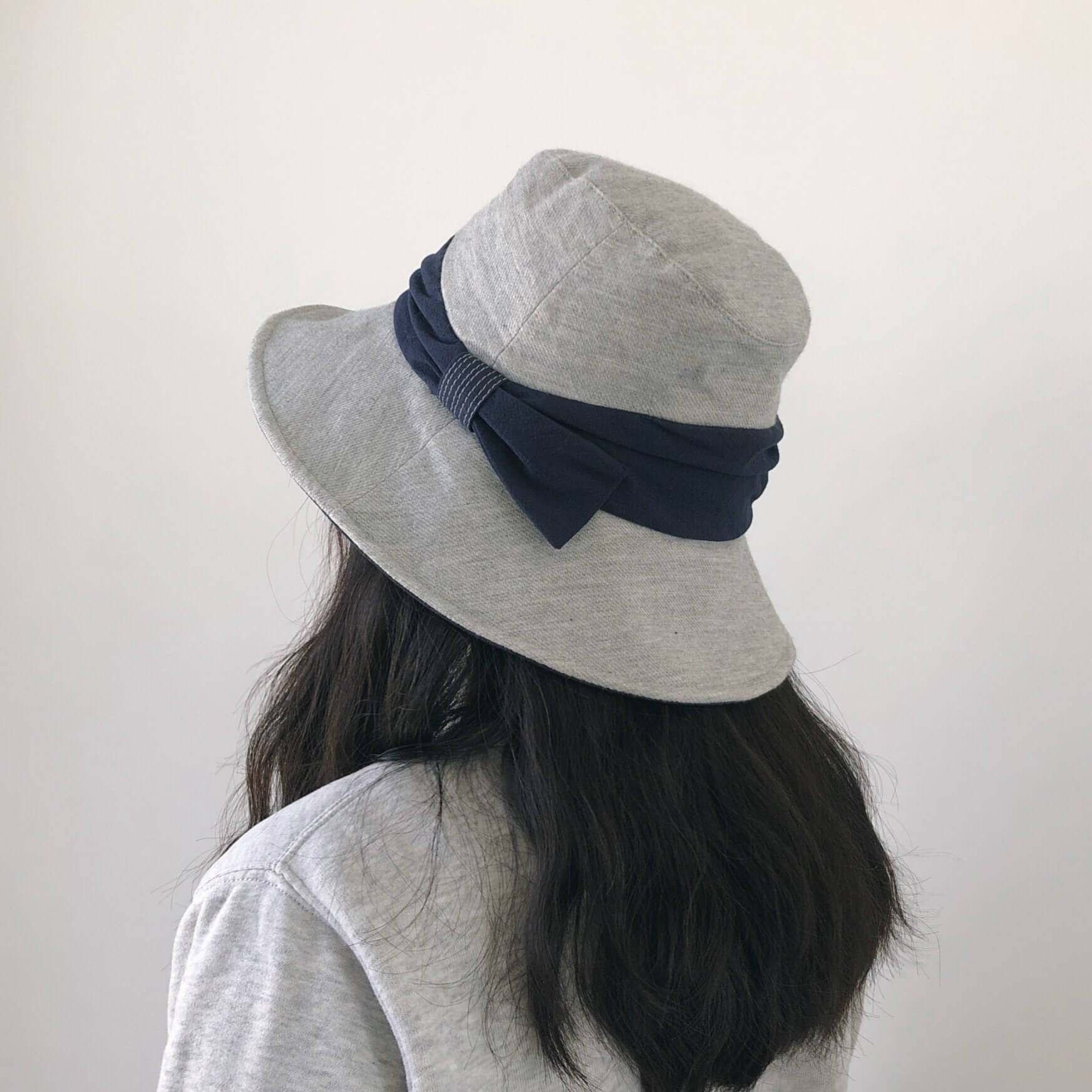 Bucket Hat with Bow - Cotton Linen Blend MsPineappleCrafts