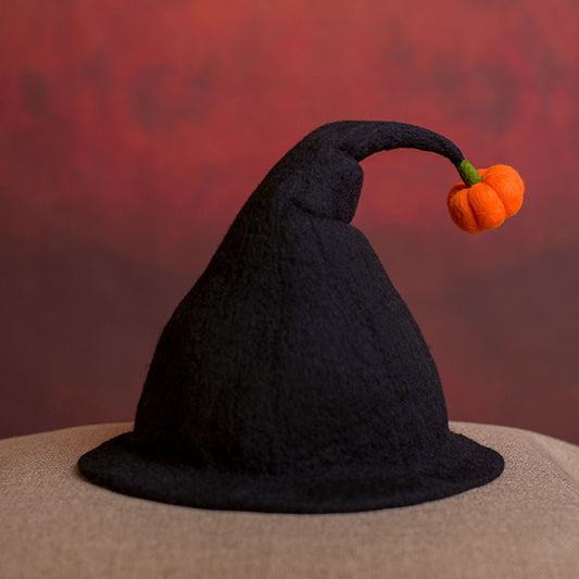 Wool Felt Halloween Witch Hat for Women and Kid MsPineappleCrafts