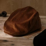 Corduroy Suede Newsboy Cap Unisex - Style 8