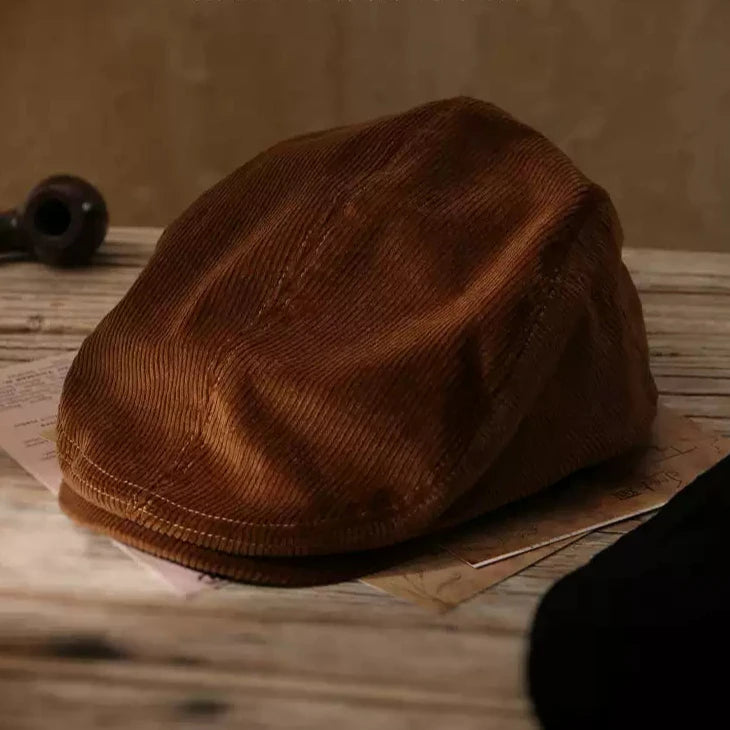 Corduroy Suede Newsboy Cap Unisex - Style 8