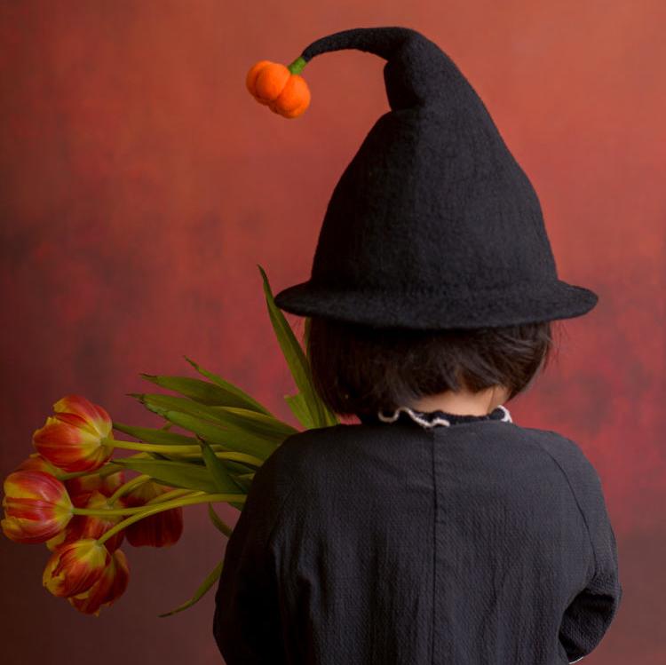 Wool Felt Halloween Witch Hat for Women and Kid MsPineappleCrafts