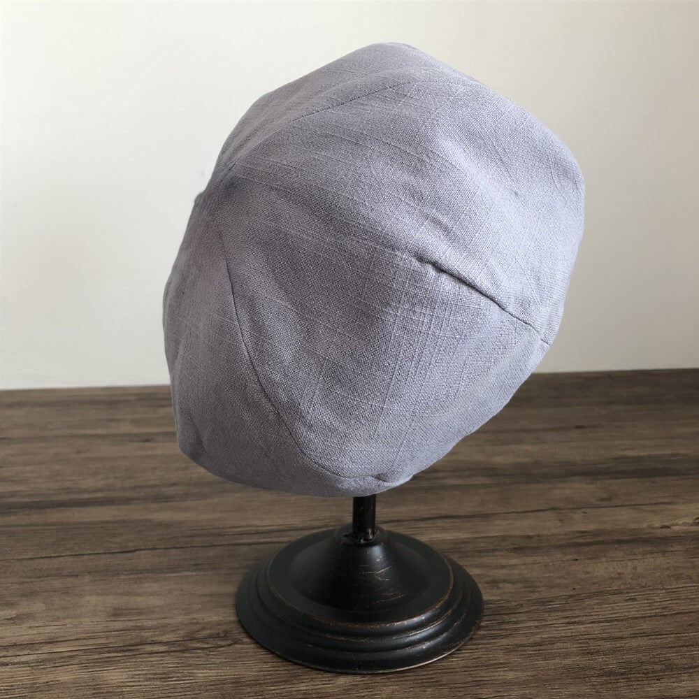 Summer Linen Blend Beret MsPineappleCrafts