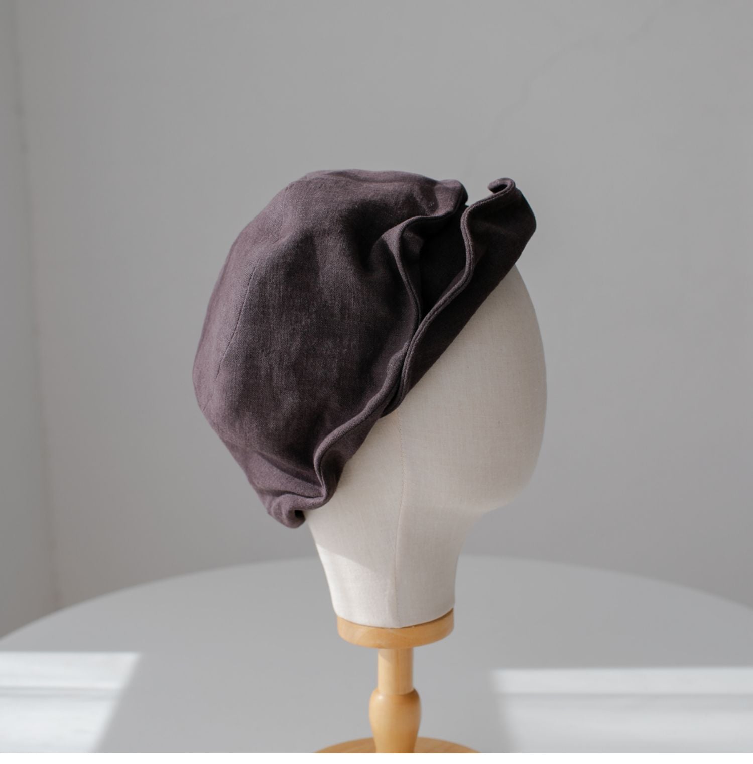 Two Way Linen Newsboy Cap MsPineappleCrafts