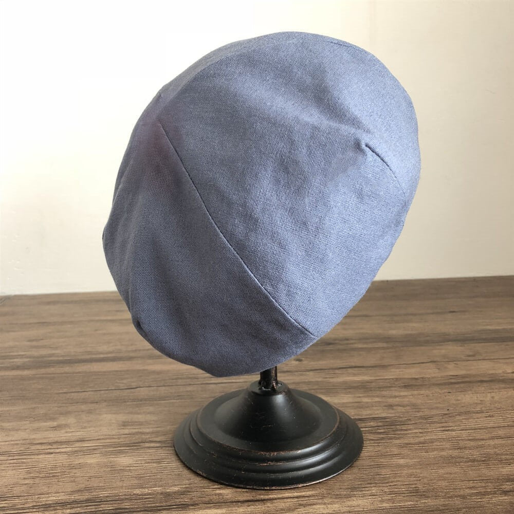 Summer Linen Blend Beret MsPineappleCrafts