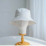 Linen Bucket Hat-Minimalist Design MsPineappleCrafts