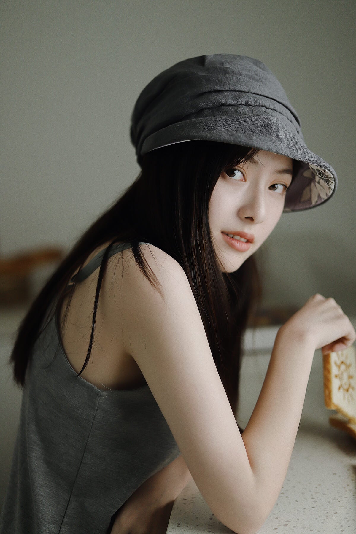 Light Weight Linen Newsboy Hat MsPineappleCrafts